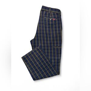 Supreme Blue and Green Plaid Cargo Pants
